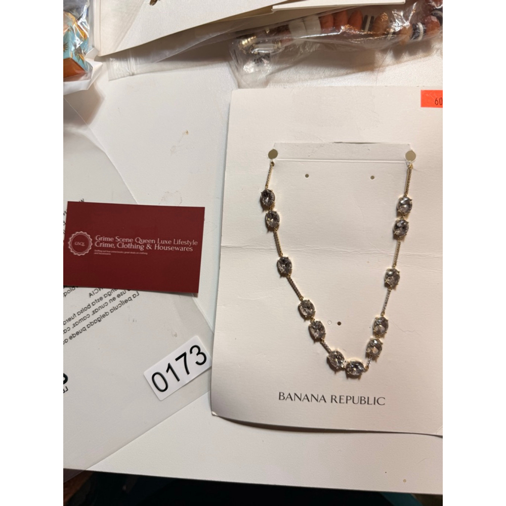 Women's Banana Republic Necklace One Size Gold & Gray